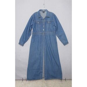 Vintage Starwear Jeans Dress Jacket  XL Western Modest Y2K 90s Prairie Boho